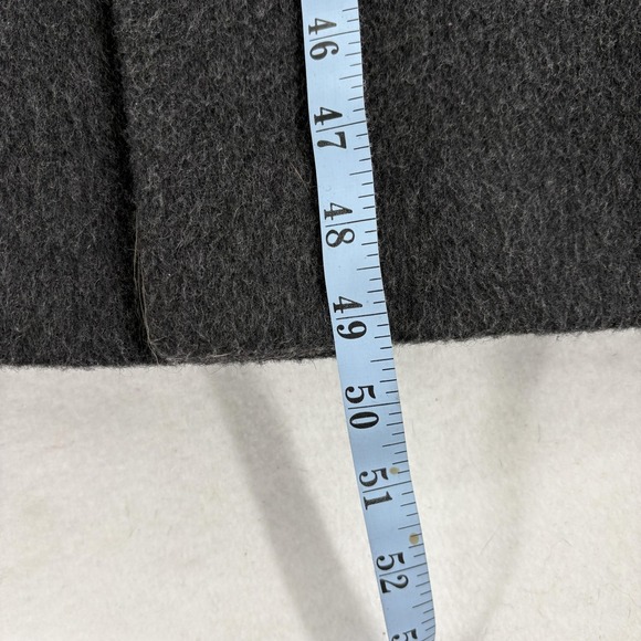 Vintage Teller Cashmere Coat Mens 46 Gray Double Breasted Long Overcoat Hungary - Picture 8 of 14